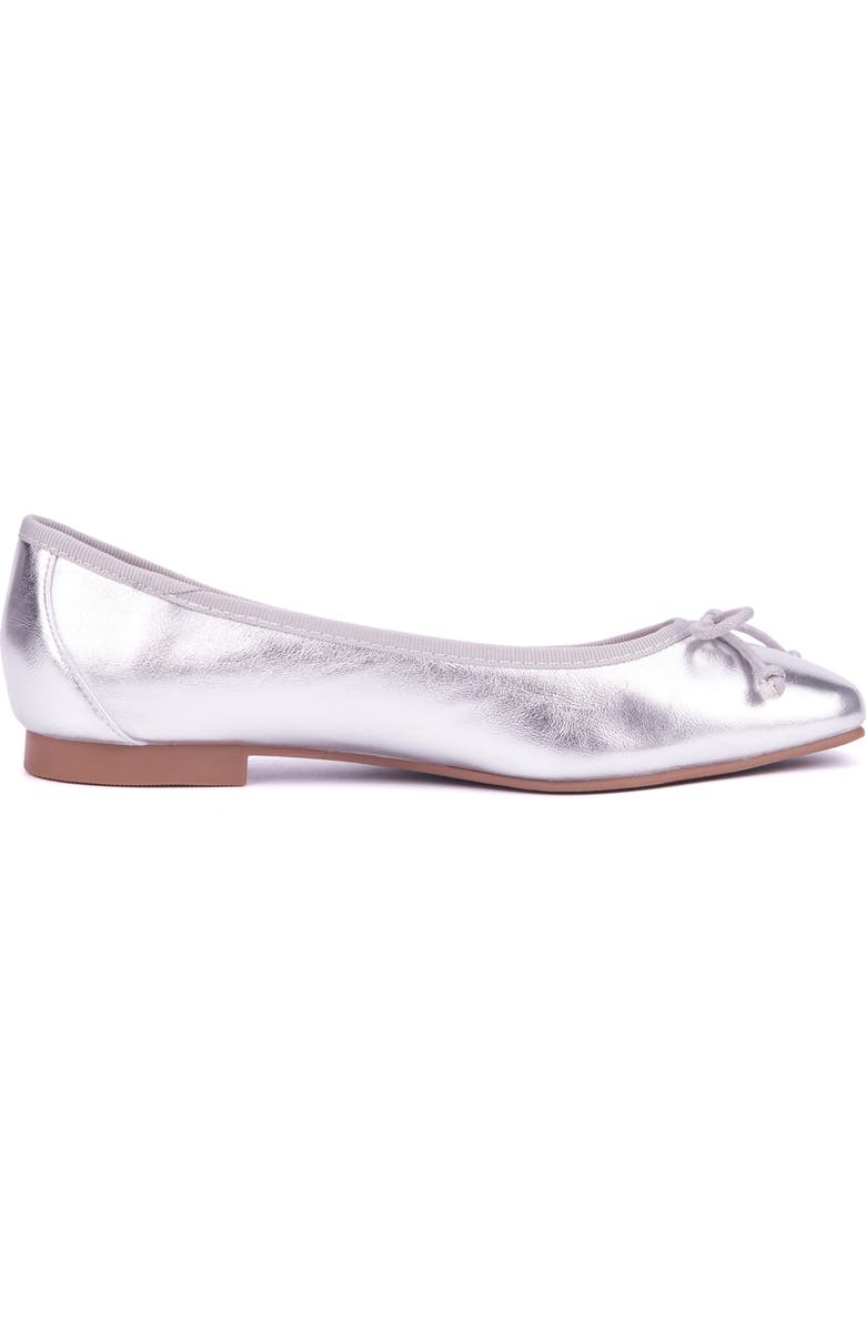 NEW YORK AND COMPANY Paulina Ballet Flat, Alternate, color, Silver