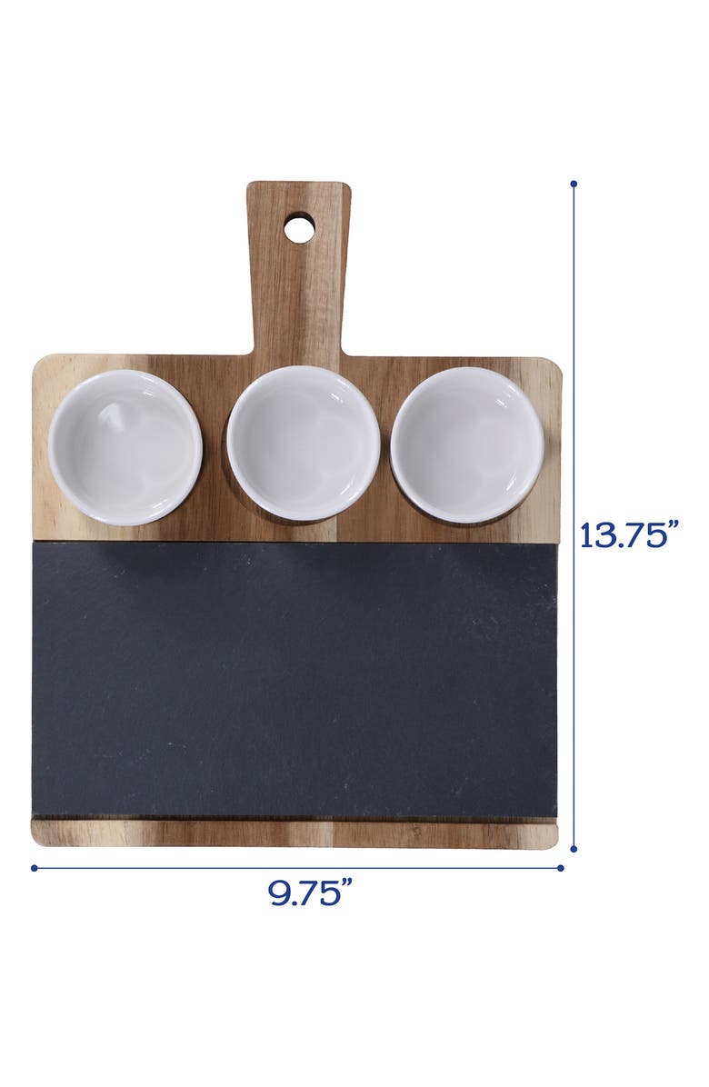 BIA Cordon Bleu Appetizer Serving Board & Cups, Alternate, color, Natural