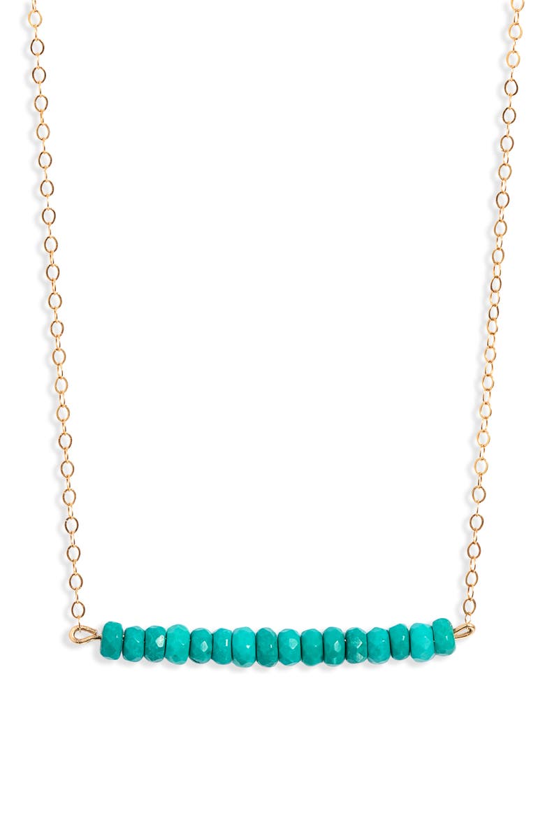 Strength Turquoise Bar Necklace, Main, color, TURQUOISE