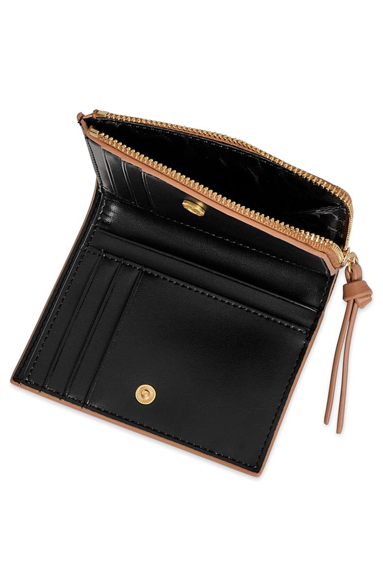 Rebecca Minkoff Megan Studded Slim Wallet, Alternate, color, Praline