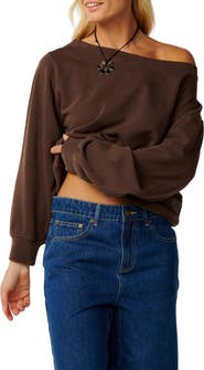 Rip Curl Paraiso Off Shoulder Sweatshirt