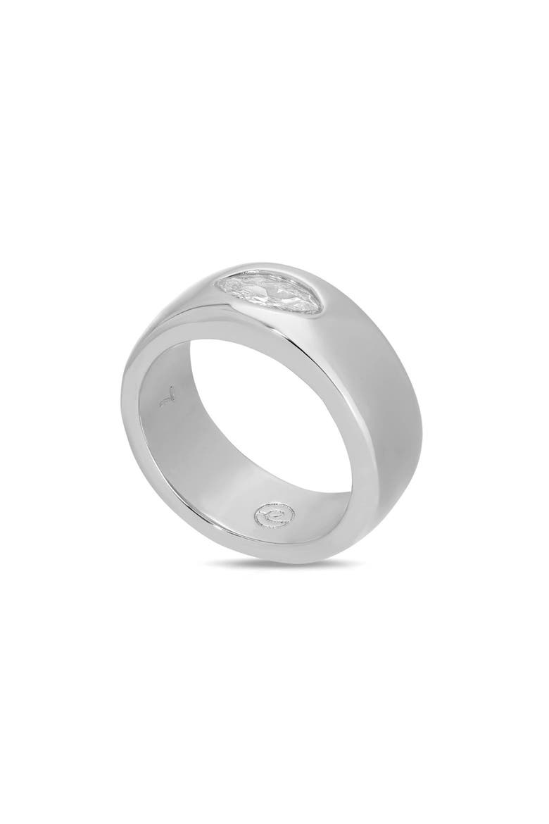 Teasure Marquise Cubic Zirconia Ring, Alternate, color, SILVER
