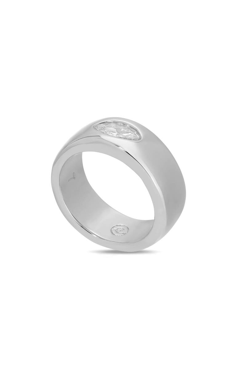 Ettika Teasure Marquise Cubic Zirconia Ring, Alternate, color, Silver