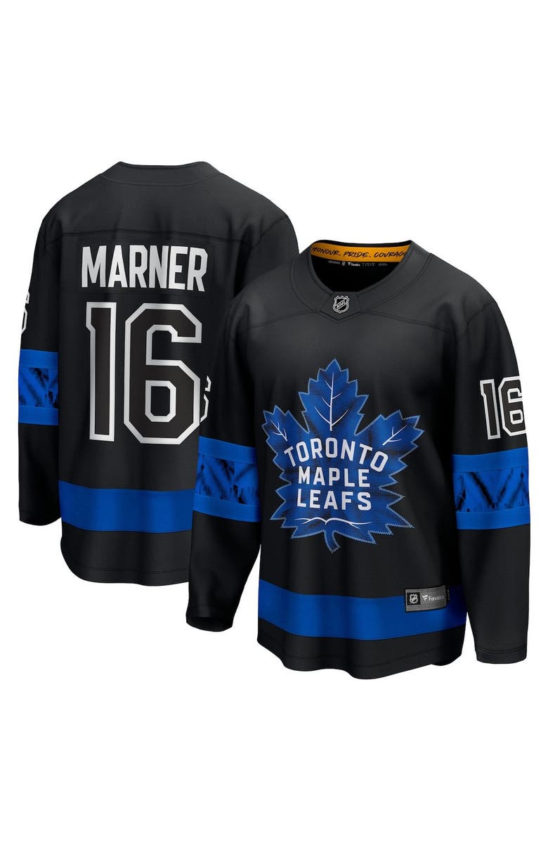 FANATICS Men's Fanatics Branded Mitchell Marner Black Toronto Maple Leafs Alternate Premier Breakaway Reversible Player Jersey, Main, color, 