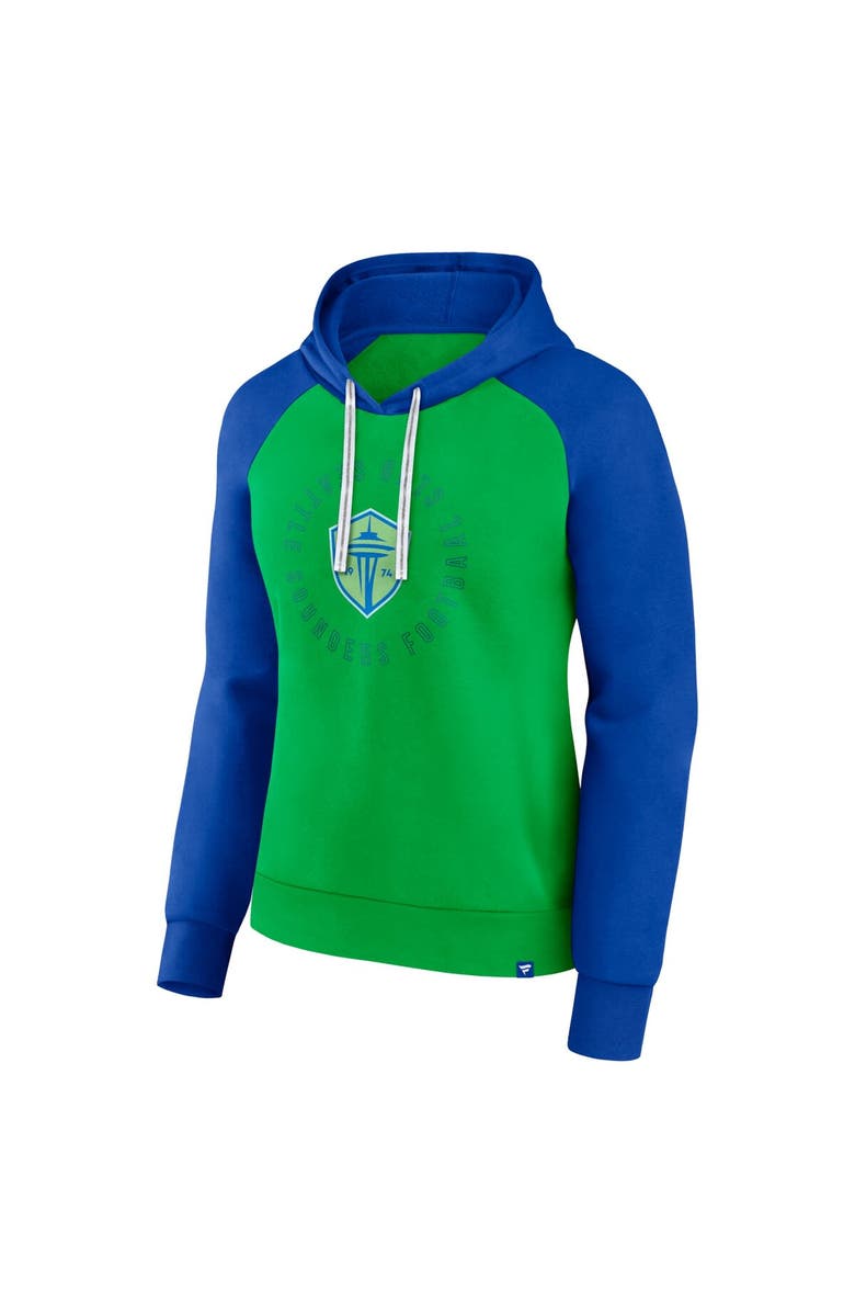 FANATICS Women's Fanatics Branded Rave Green Seattle Sounders FC Instep Pullover Hoodie, Alternate, color, 
