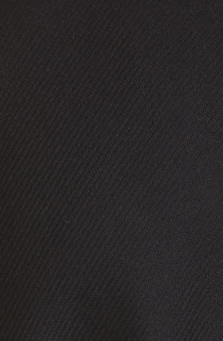 AMIRI Bones Wool Varsity Jacket, Alternate, color, Black