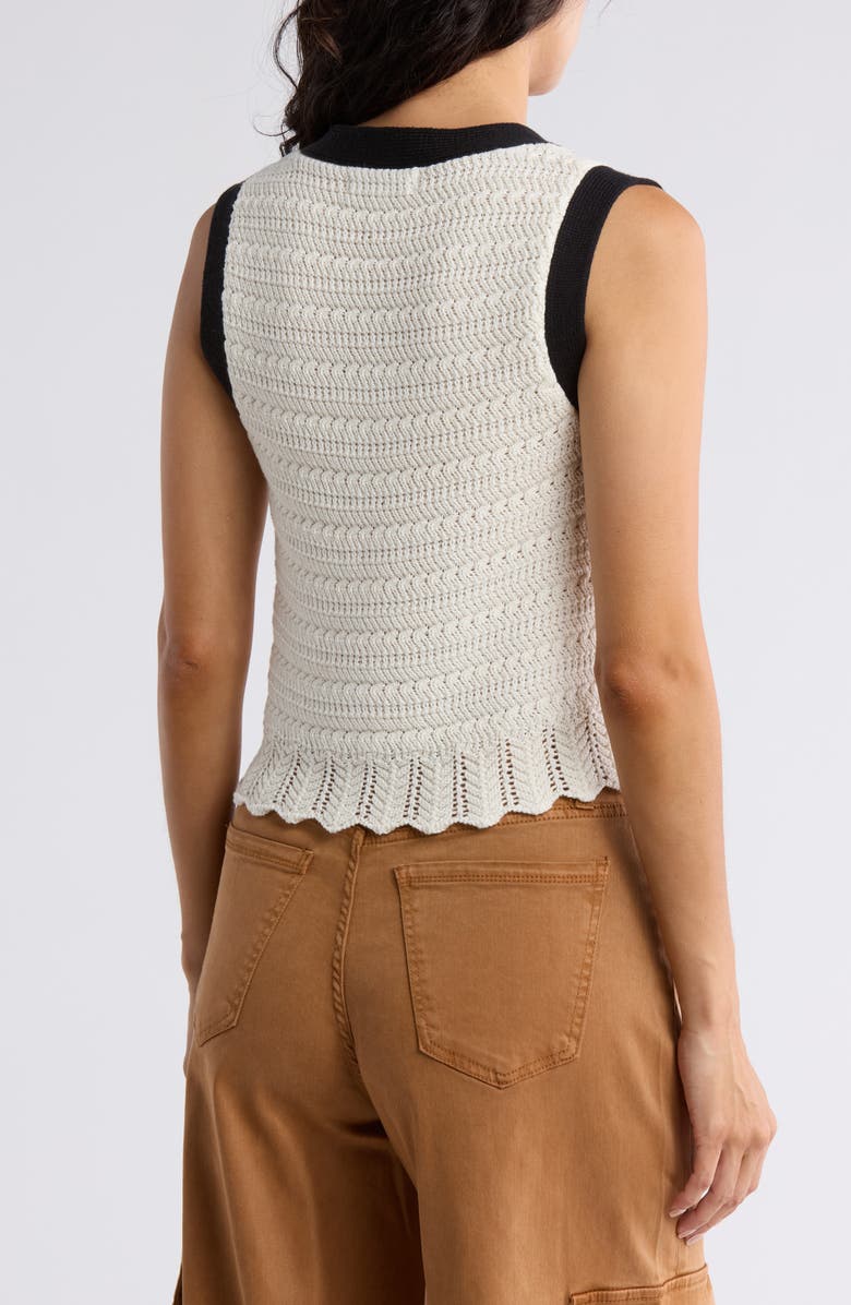 Vigoss Button Front Knit Tank, Alternate, color,