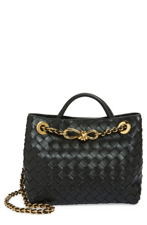 Small Andiamo Chain Leather Shoulder Bag