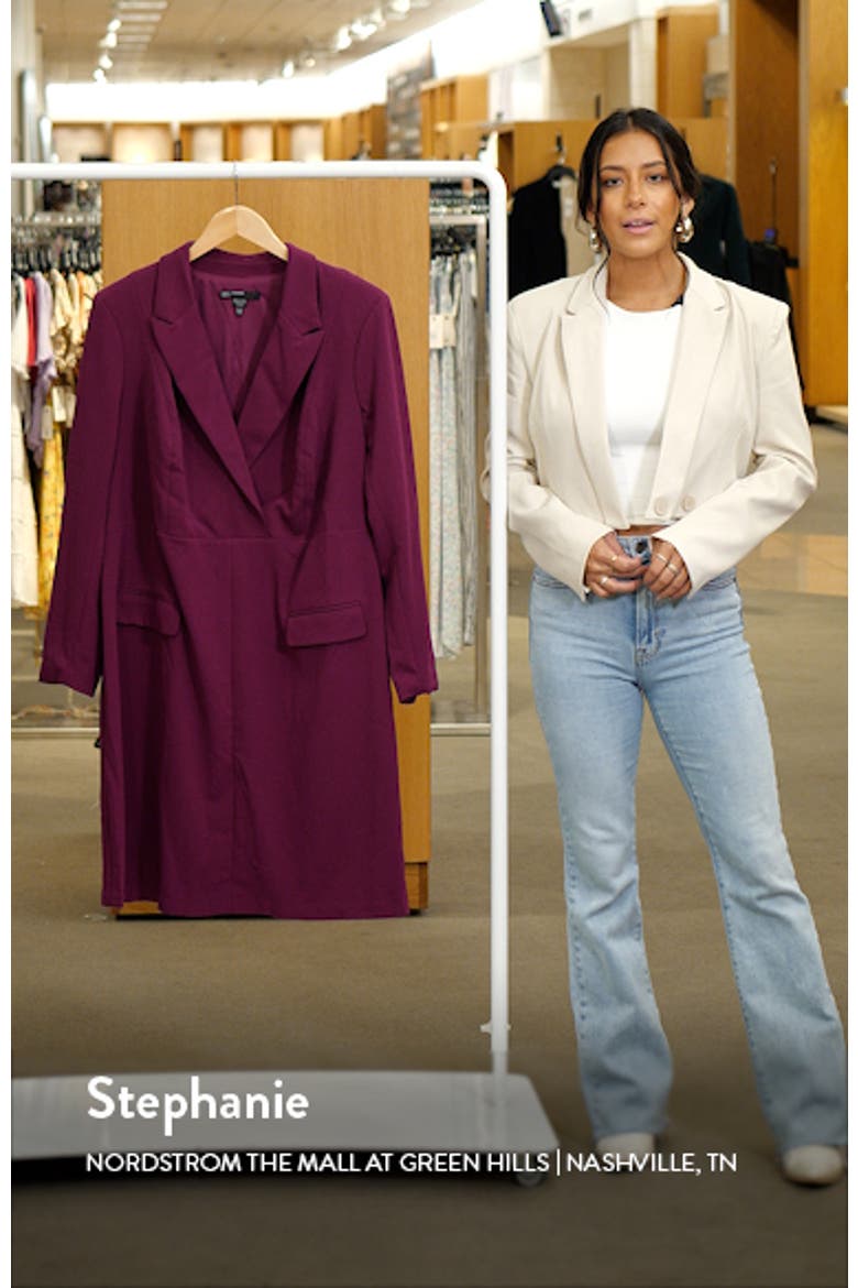 Long Sleeve Tuxedo Dress video
