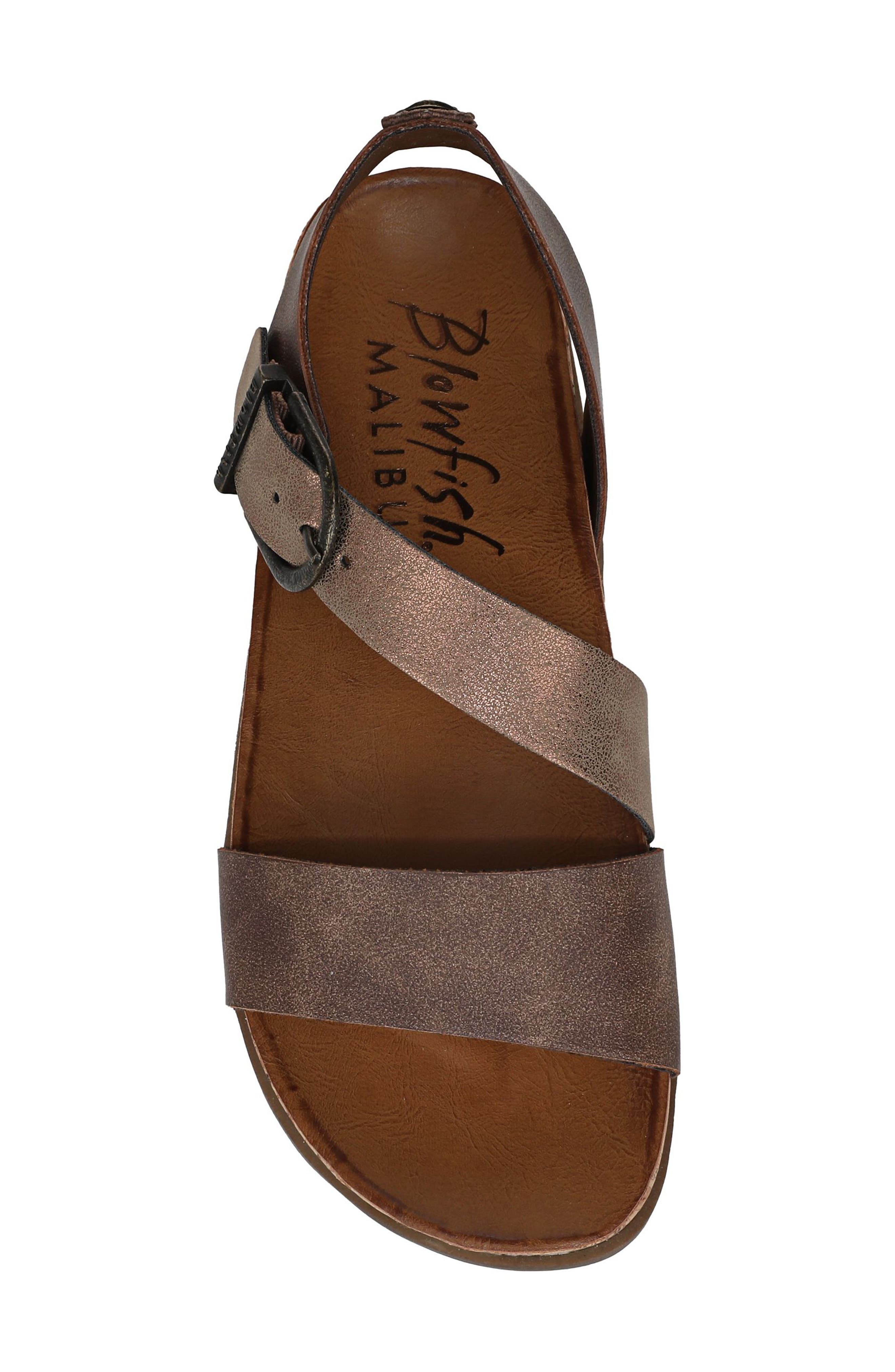 Blowfish Malibu Lance Sandal, Alternate, color, Walnut Faux Leather