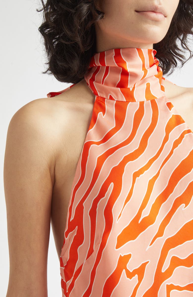 Toccin Izzie Zebra Stripe Halter Top, Alternate, color,