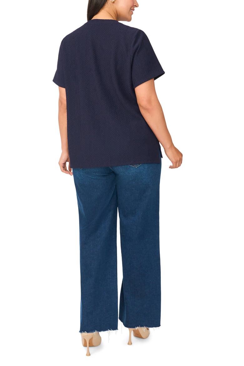 Textured T-Shirt, Alternate, color, CLASSIC NAVY