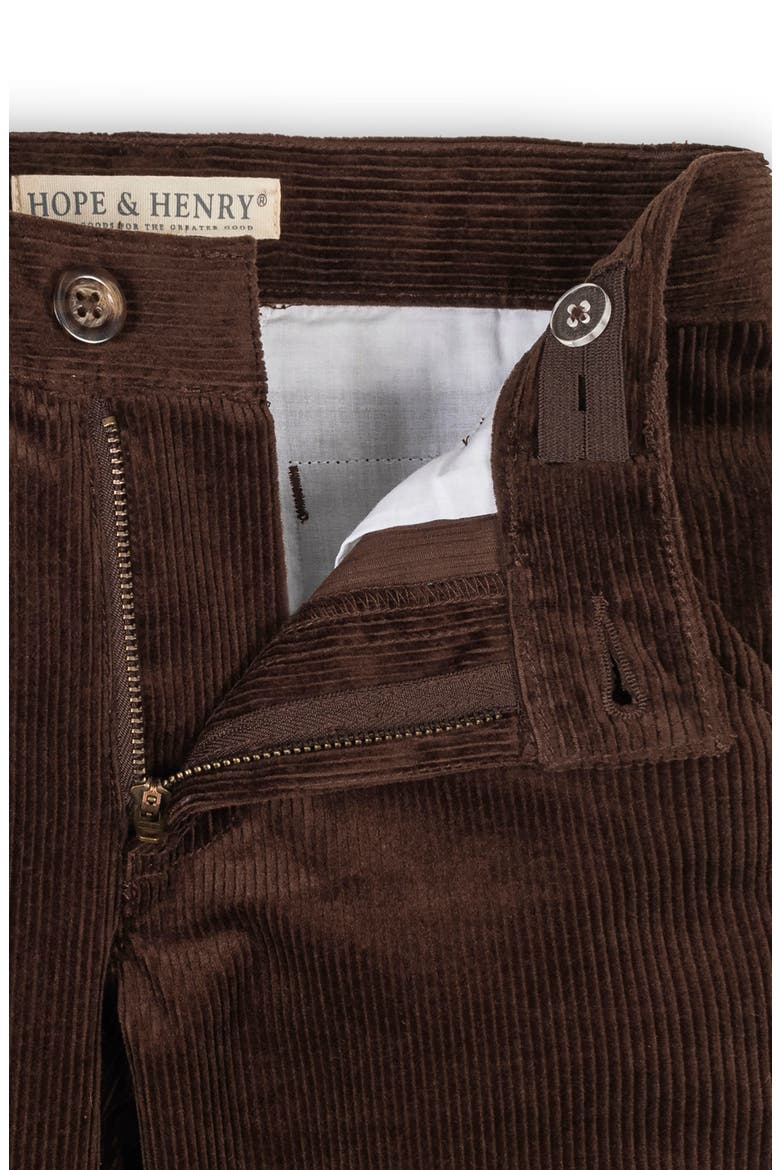 Organic Stretch Corduroy Pant, Alternate, color, Chocolate
