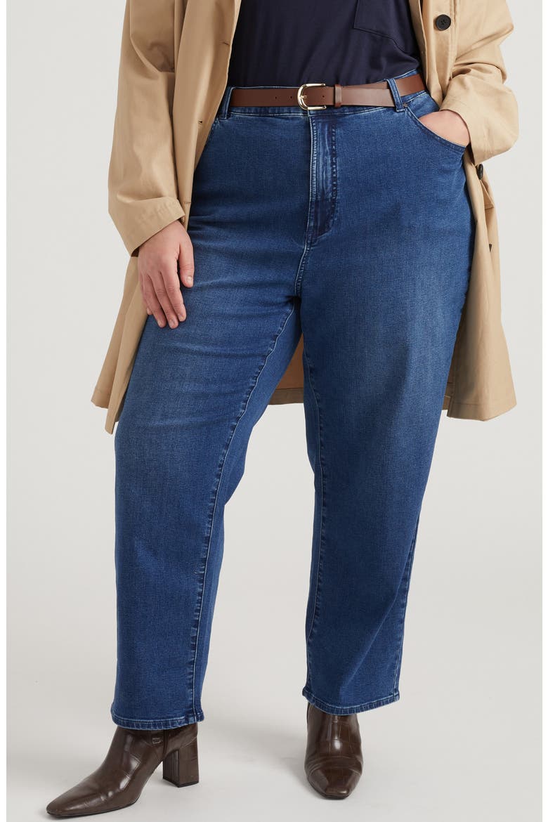 Ella Straight Leg Jeans, Main, color, TRUE BLUE