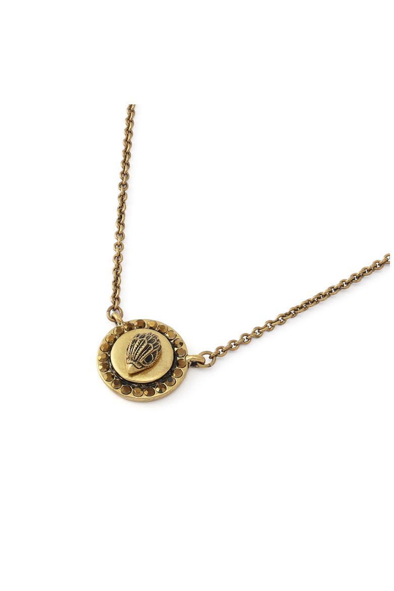 Eagle Short Pendant Necklace, Alternate, color, BRASS