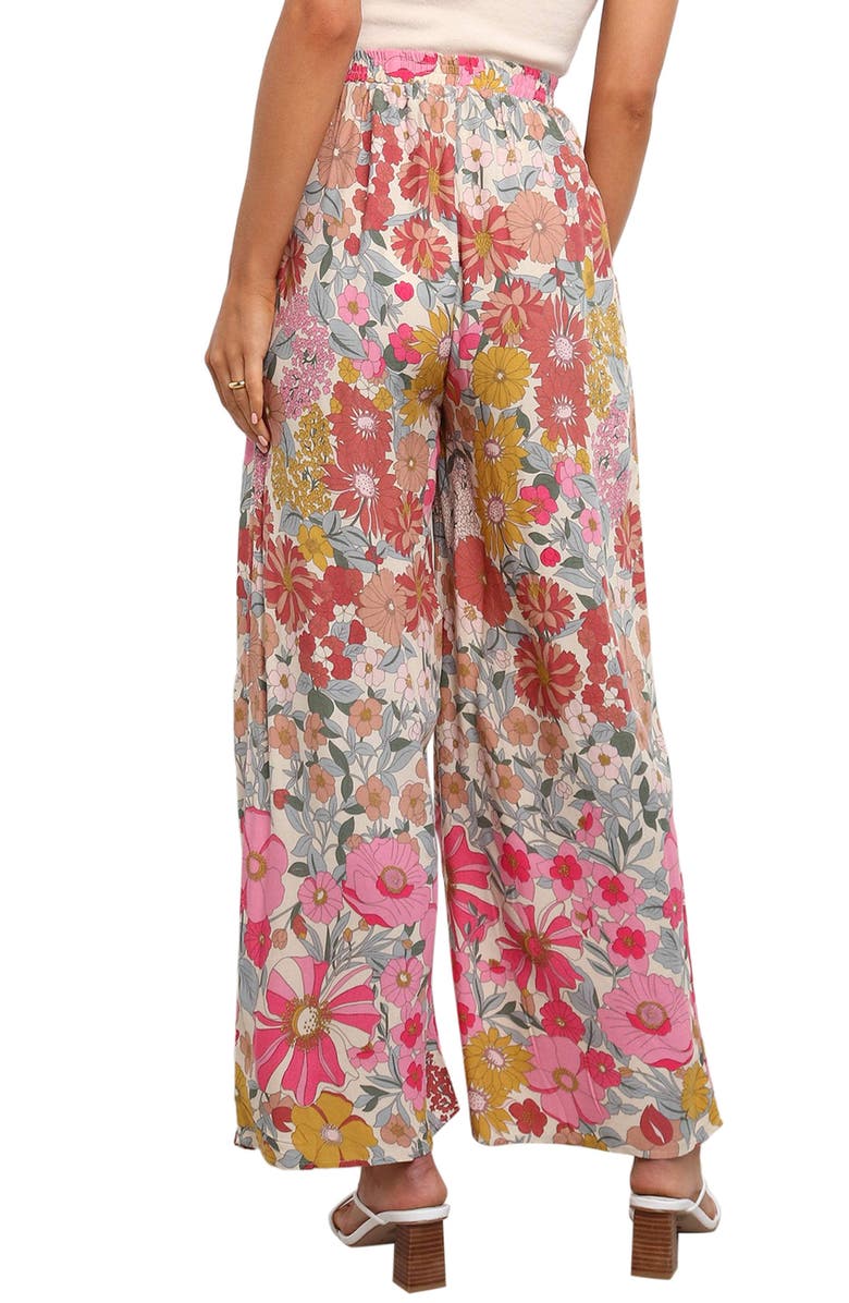 Petal & Pup Hart High Waist Floral Wide Leg Pant, Alternate, color, Floral