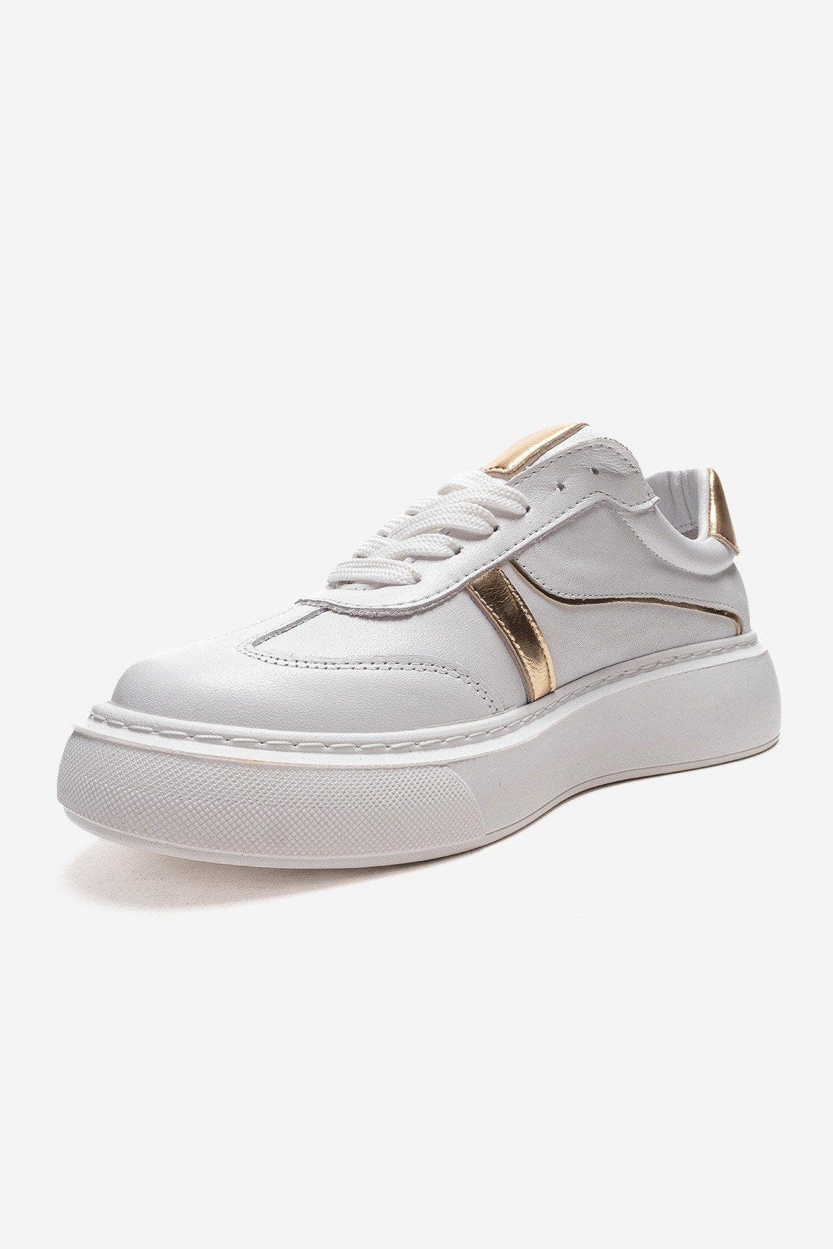 Forever & Always Shoes Ivara Leather Everyday Sneaker, Alternate, color, White