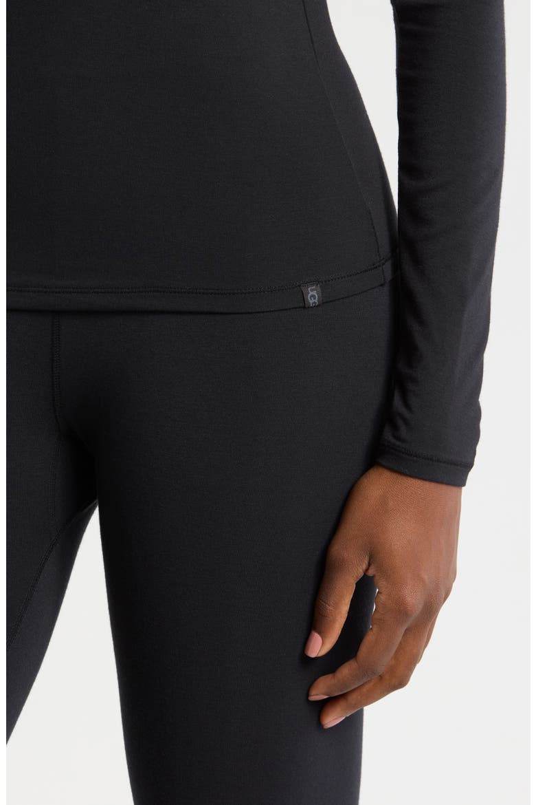 Aidelene Long Sleeve Sleep Top, Alternate, color, BLACK