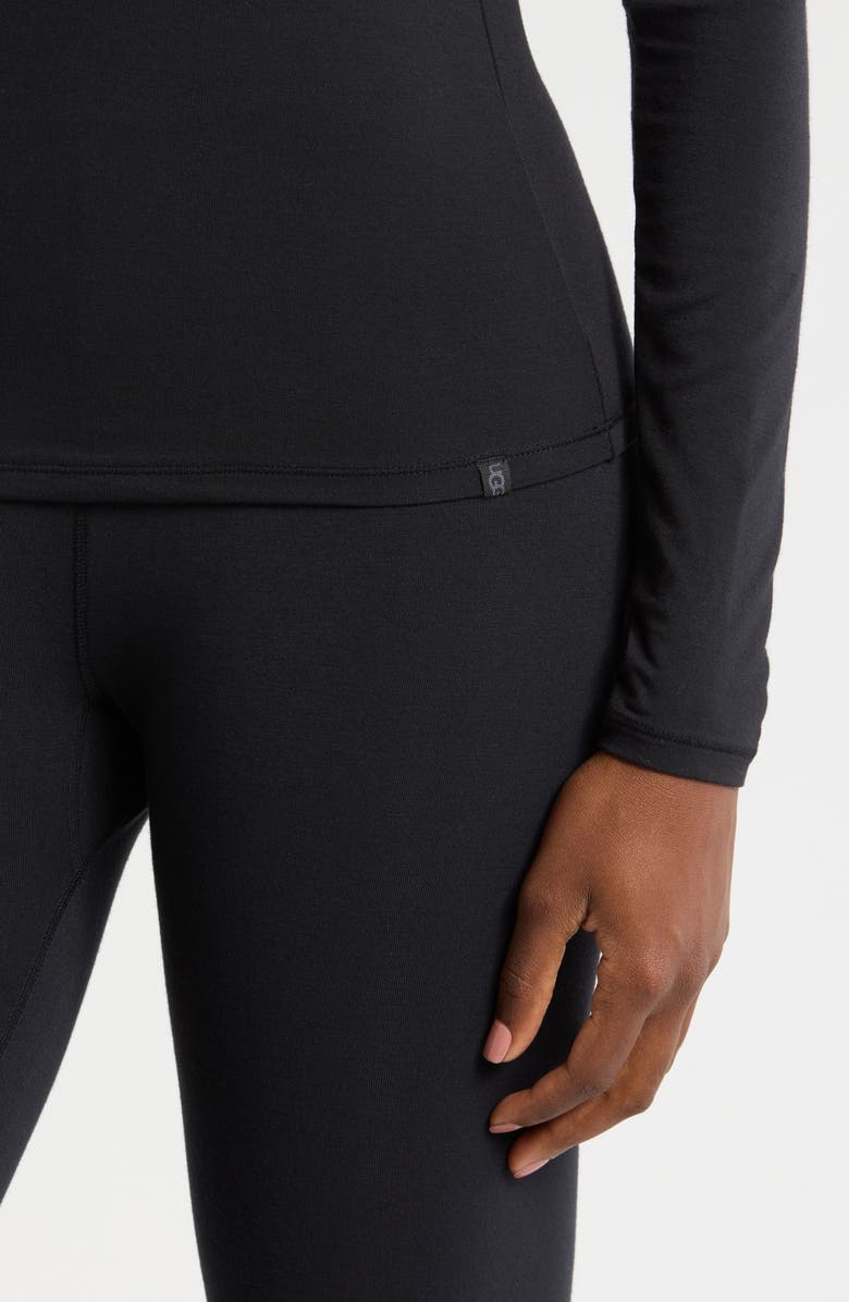 UGG<sup>®</sup> Aidelene Long Sleeve Sleep Top, Alternate, color, Black