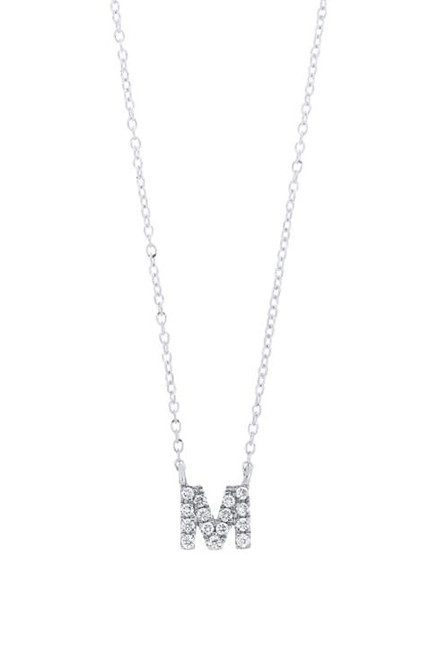 Icon Diamond Initial Pendant Necklace