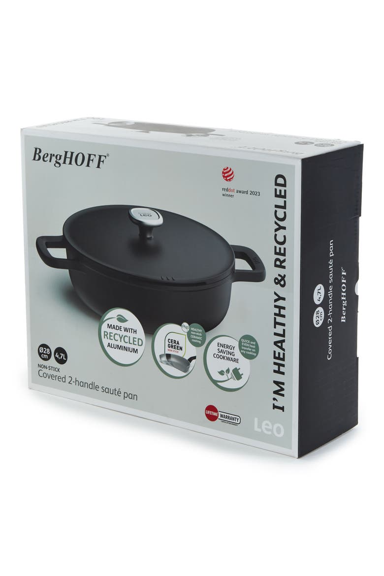 Leo Phantom 11-Inch Sauté Pan, Alternate, color, BLACK