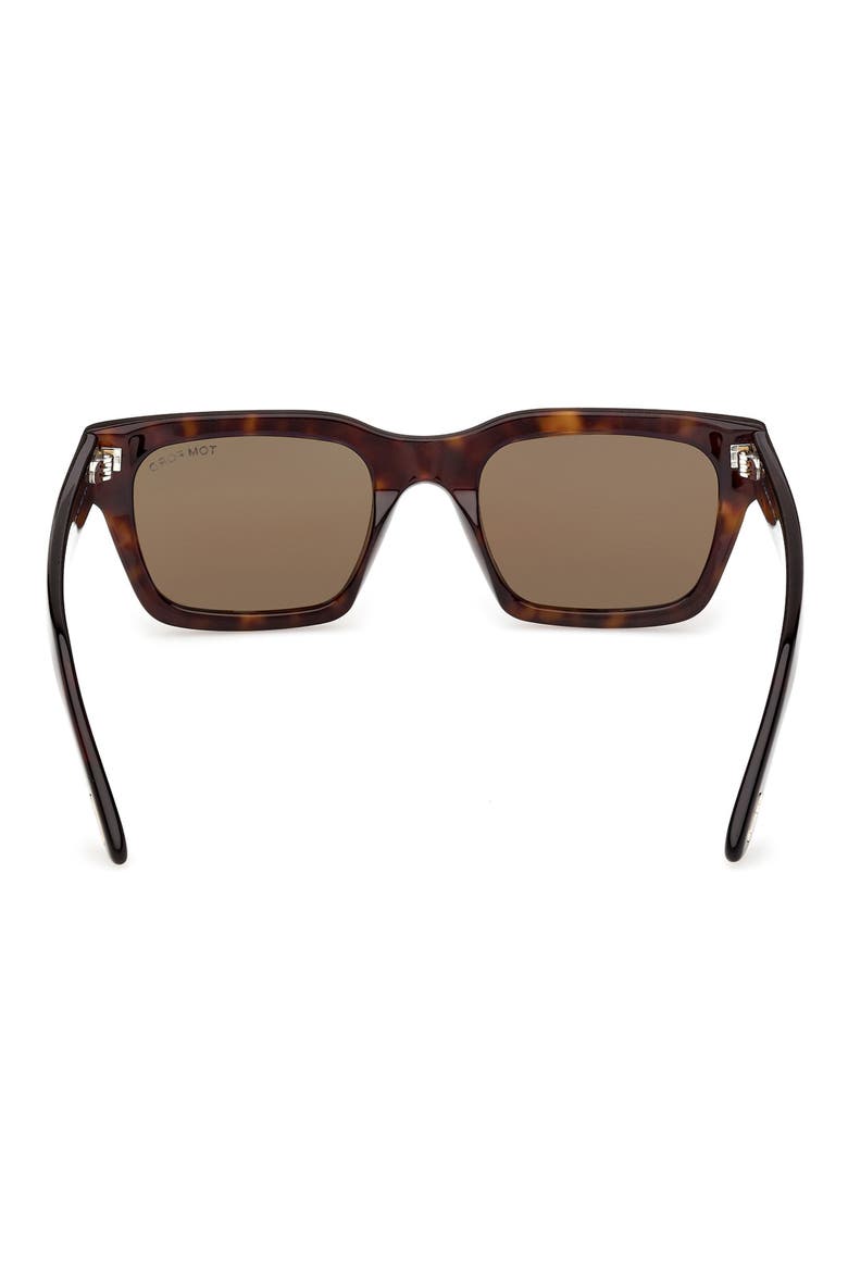 55mm Square Sunglasses, Alternate, color, DARK HAVANA / ROVIEX
