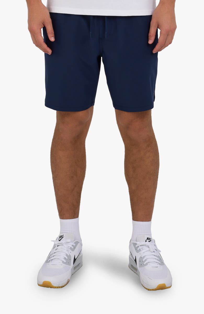 Bad Birdie Active Drawstring Shorts, Main, color, Dark Navy