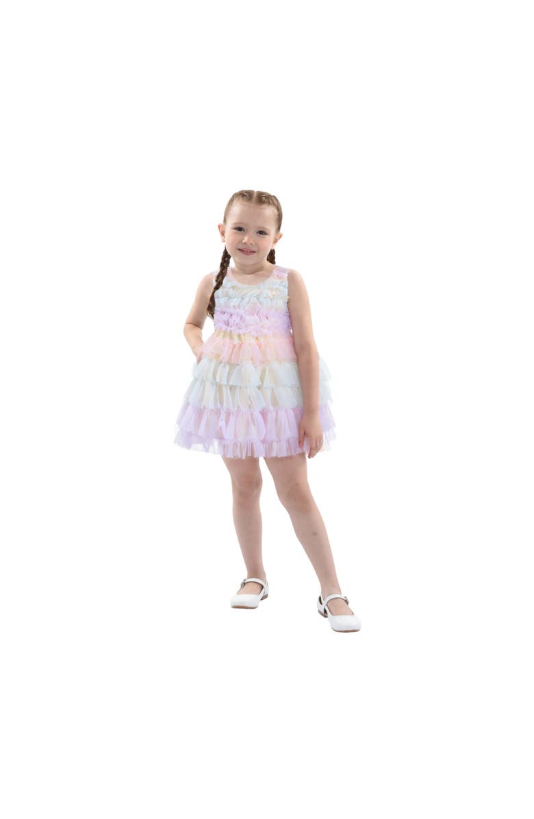 Tulleen Ruffle Layered Tulle Dress, Alternate, color, Purple