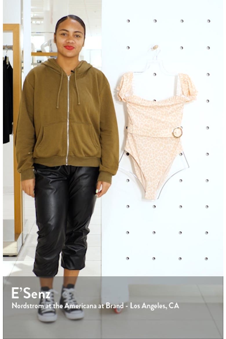 One-Piece Off the Shoulder Swimsuit (Nordstrom Exclusive) video