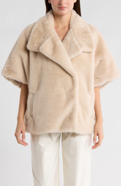 Faux Fur Cape