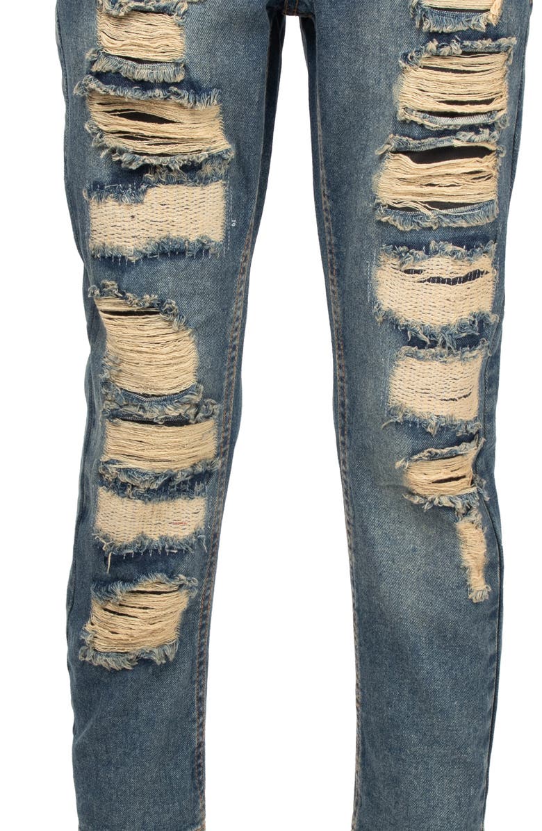XRAY Kids' Rip & Repair Denim Jeans, Alternate, color, Blue