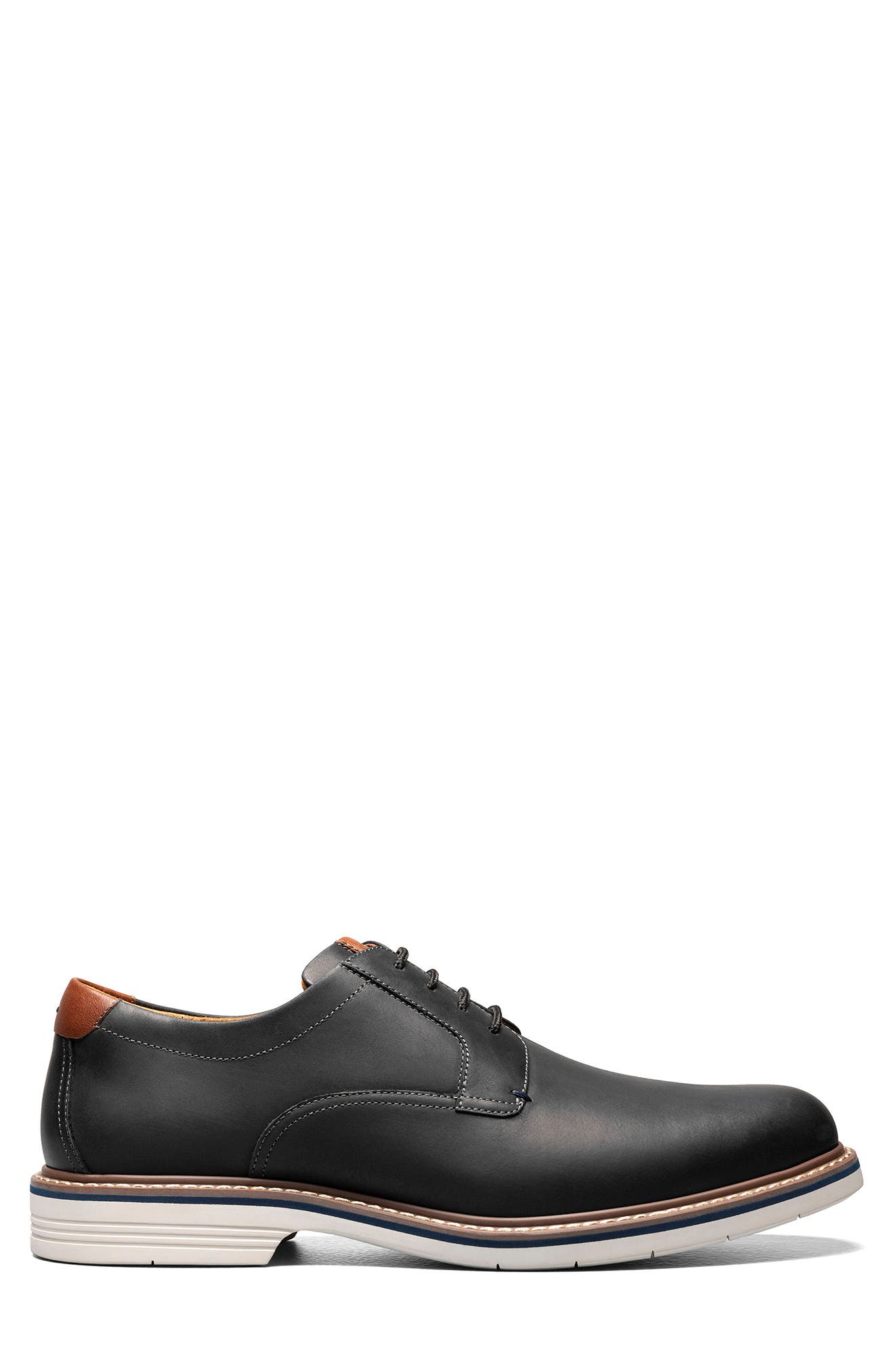 Norfolk Plain Toe Derby, Alternate, color, BLACK/ BLACK