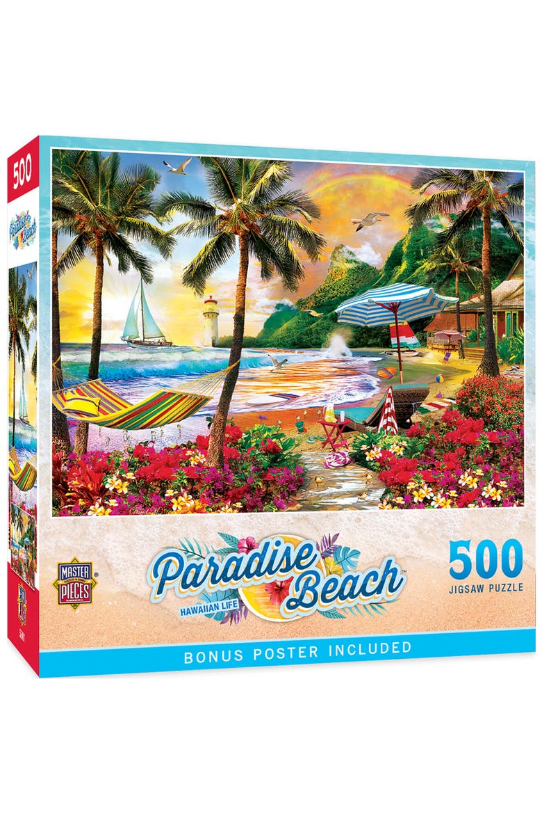 Hawaiian Life 500 Piece Jigsaw Puzzle, Main, color, Multicolor