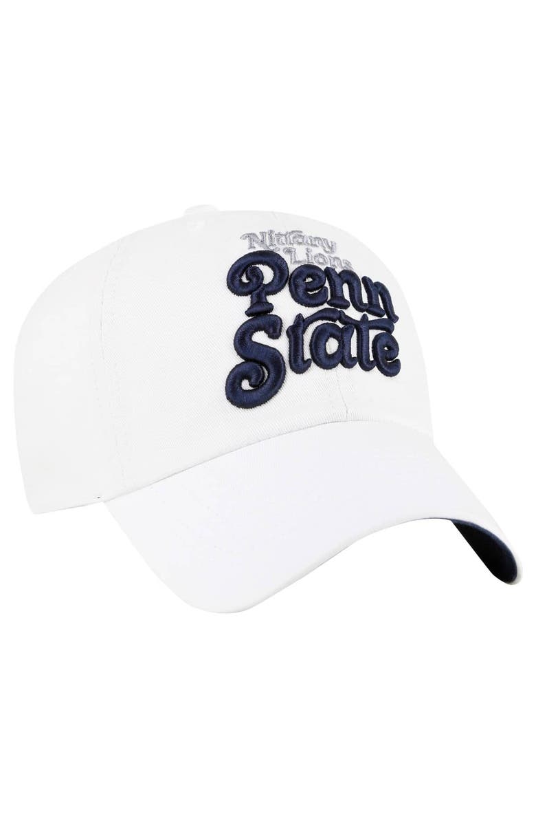 '47 Women's '47 White Penn State Nittany Lions Pensacola Clean Up Adjustable Hat, Alternate, color, 