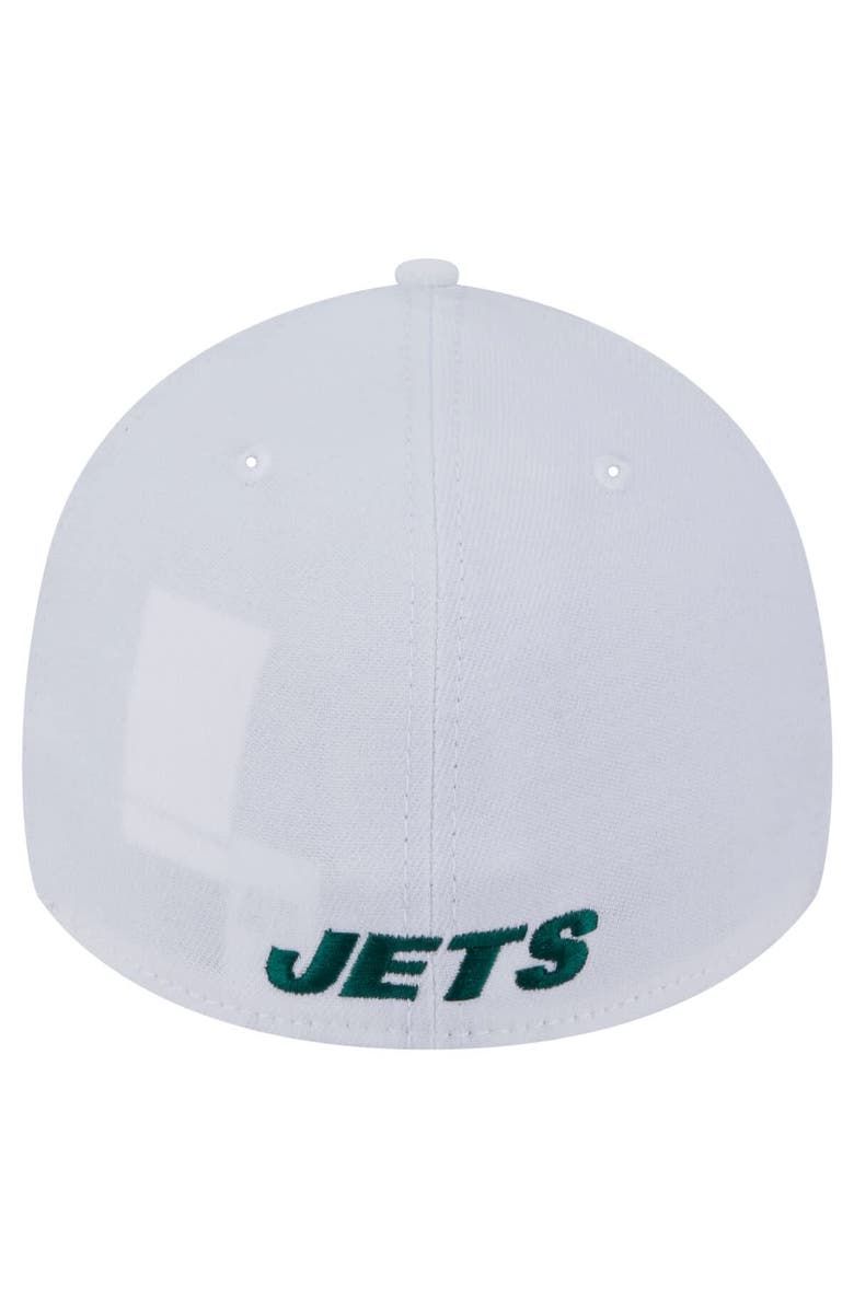 New Era Men's New Era White New York Jets Throwback 39THIRTY Flex Hat, Alternate, color, 