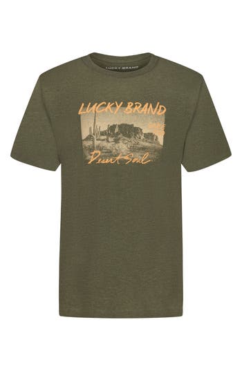 Lucky Brand Kids' Desert Soul Graphic T-shirt In Green