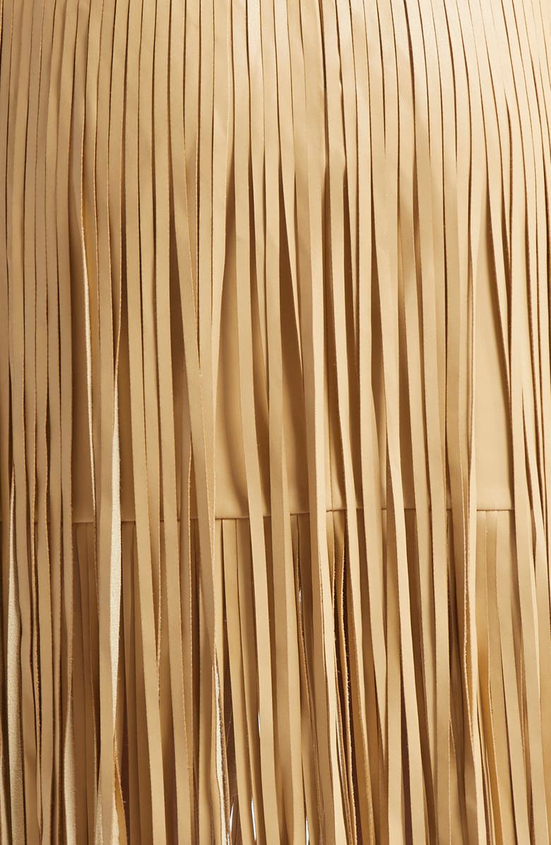 L'AGENCE Karolina Fringe Tiered Midi Skirt, Alternate, color,