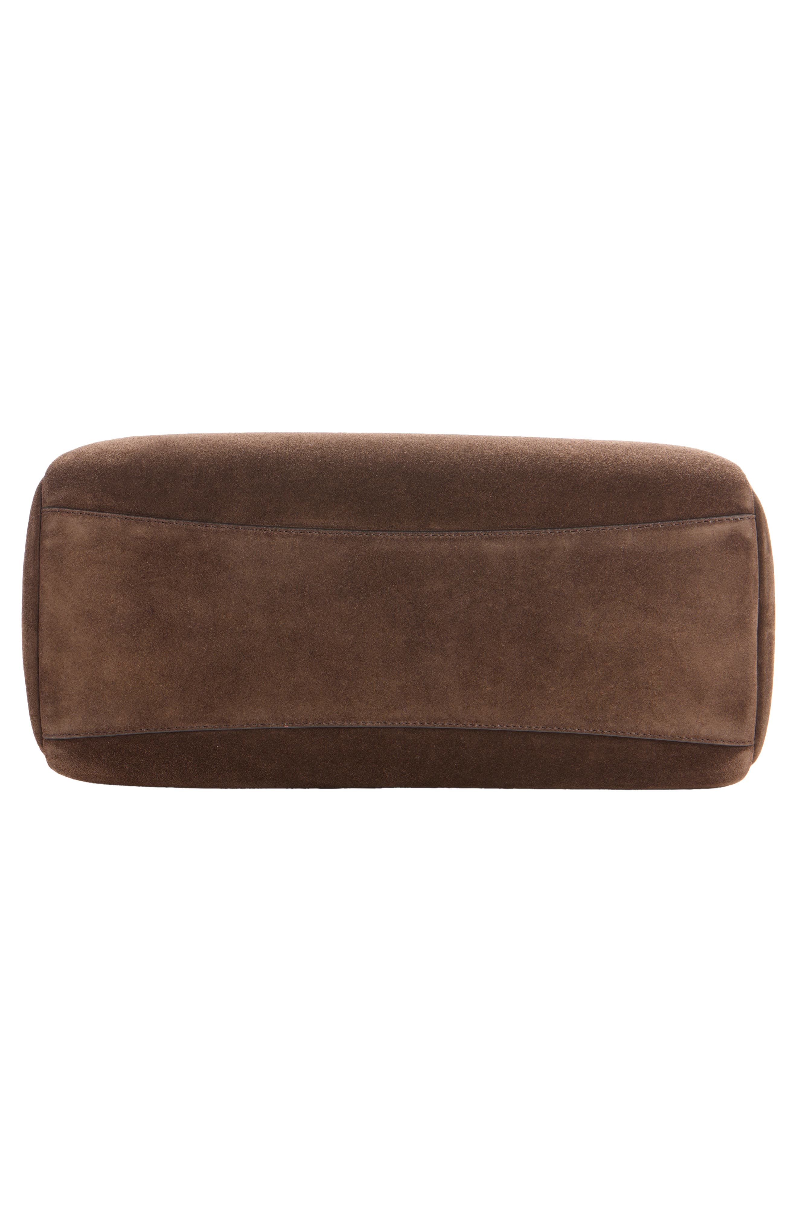 Givenchy Medium Antigona Soft Suede East/West Satchel, Alternate, color, Ebony Brown