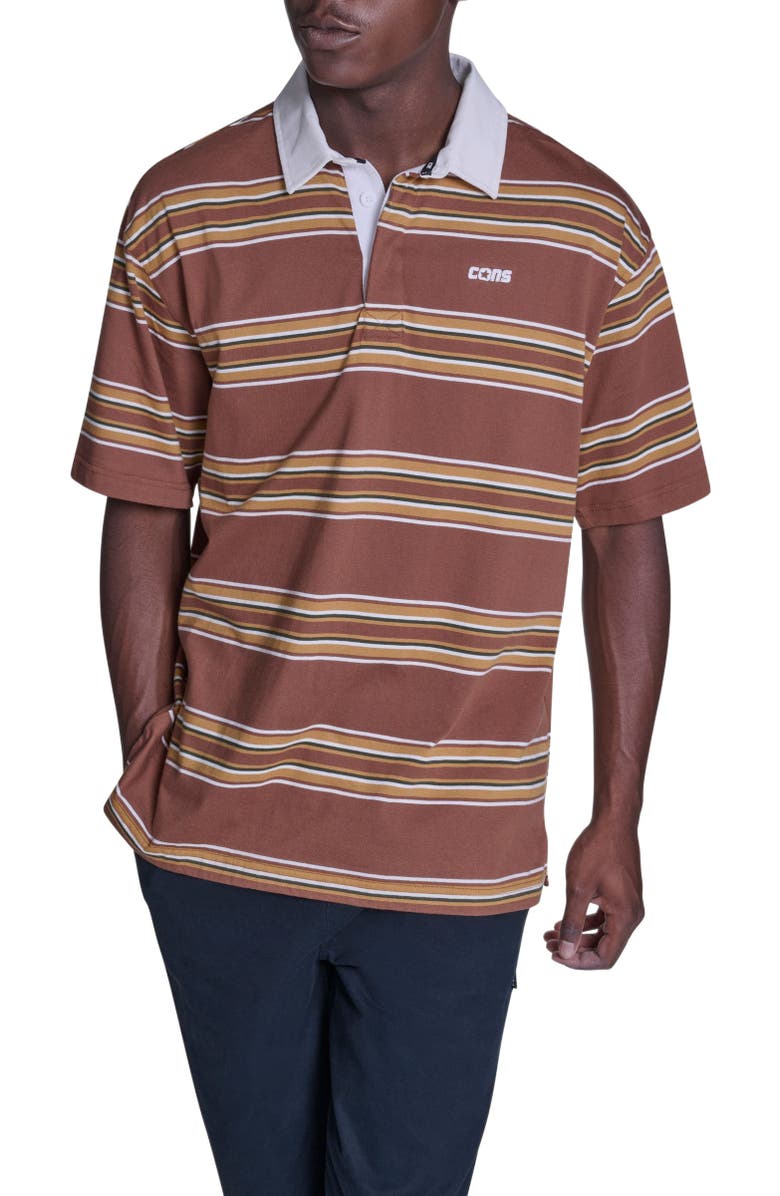 Converse Cons Stripe Polo, Main, color, Unearthed Multi