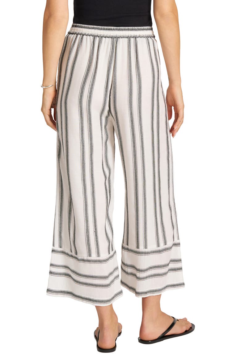 Stripe Crop Pants, Alternate, color, VELLUM