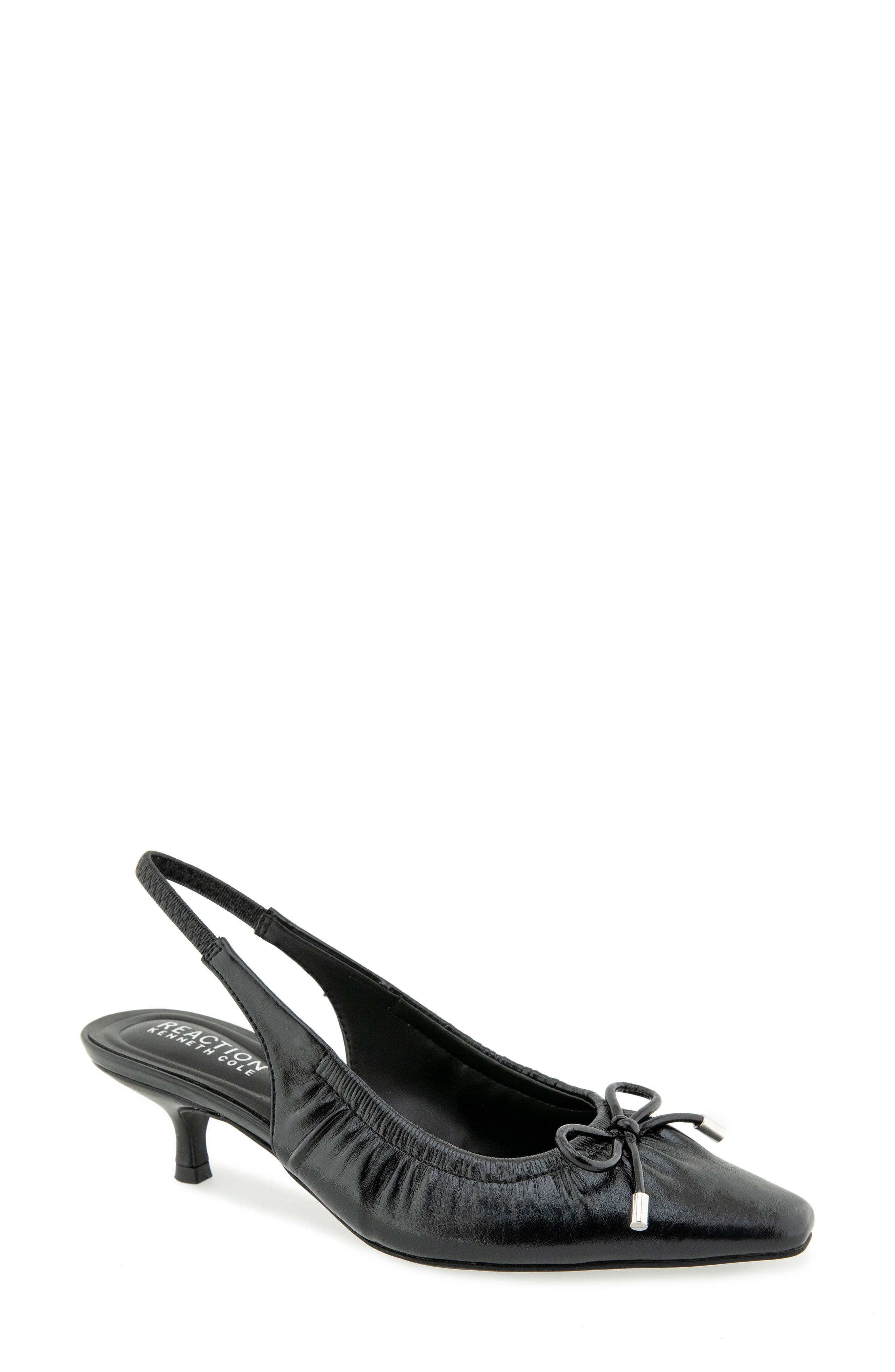 Mango Kitten Heel Slingback Pump