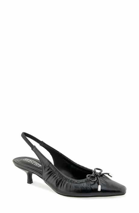 Mango Kitten Heel Slingback Pump