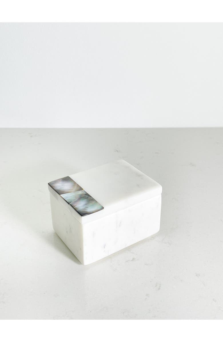 Anaya Grey Mother of Pearl Marble Decor Boxes, Main, color, 