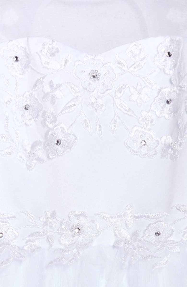 Us Angels Satin Tulle First Communion Dress, Alternate, color, 