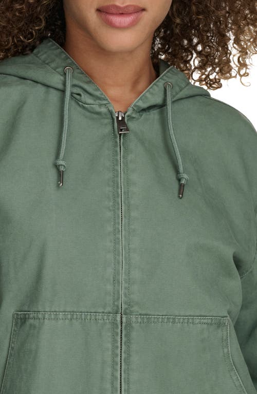 Levi's® Cotton Zip Work Hoodie In Laurel Green