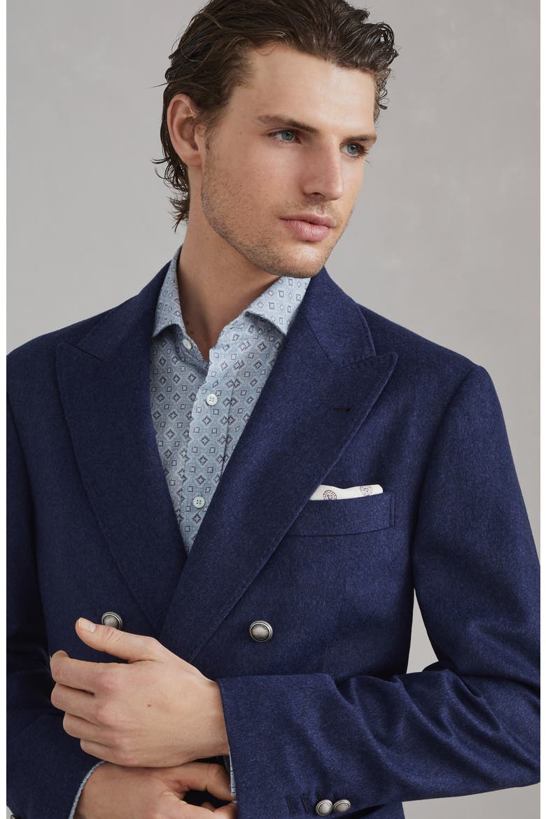 Uconstructed blazer, Alternate, color, Marine