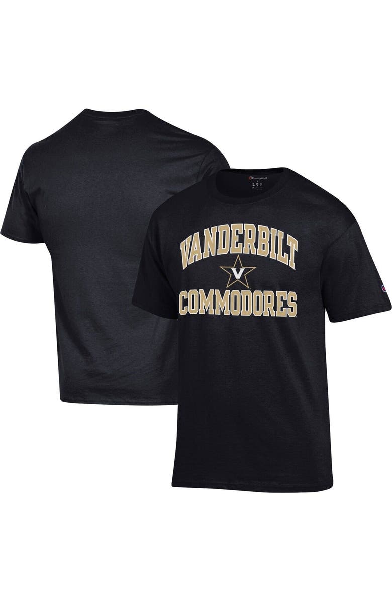 Champion Men's Champion Black Vanderbilt Commodores High Motor T-Shirt, Main, color, 