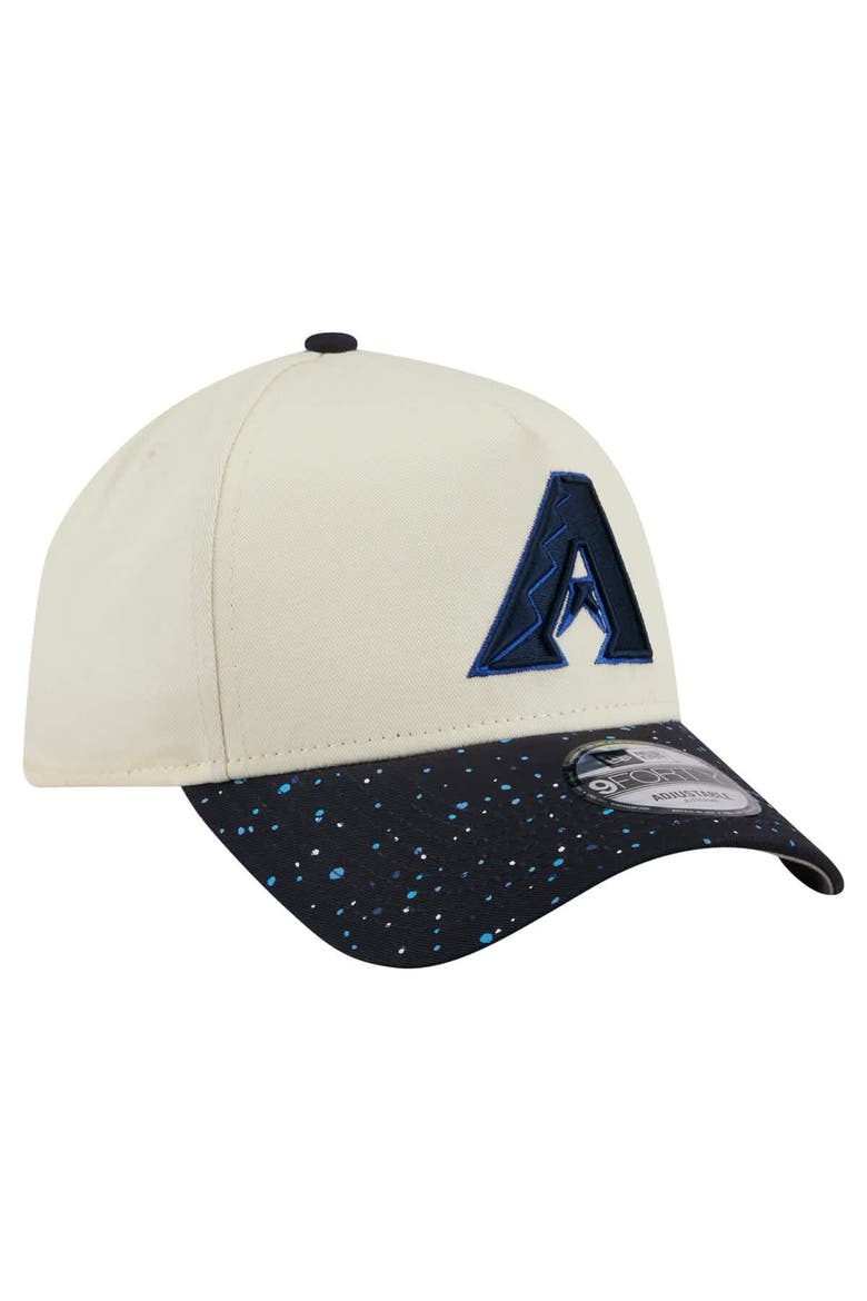 Men's New Era  Cream Arizona Diamondbacks Speckle A-Frame 9FORTY Adjustable Hat, Alternate, color, Cream