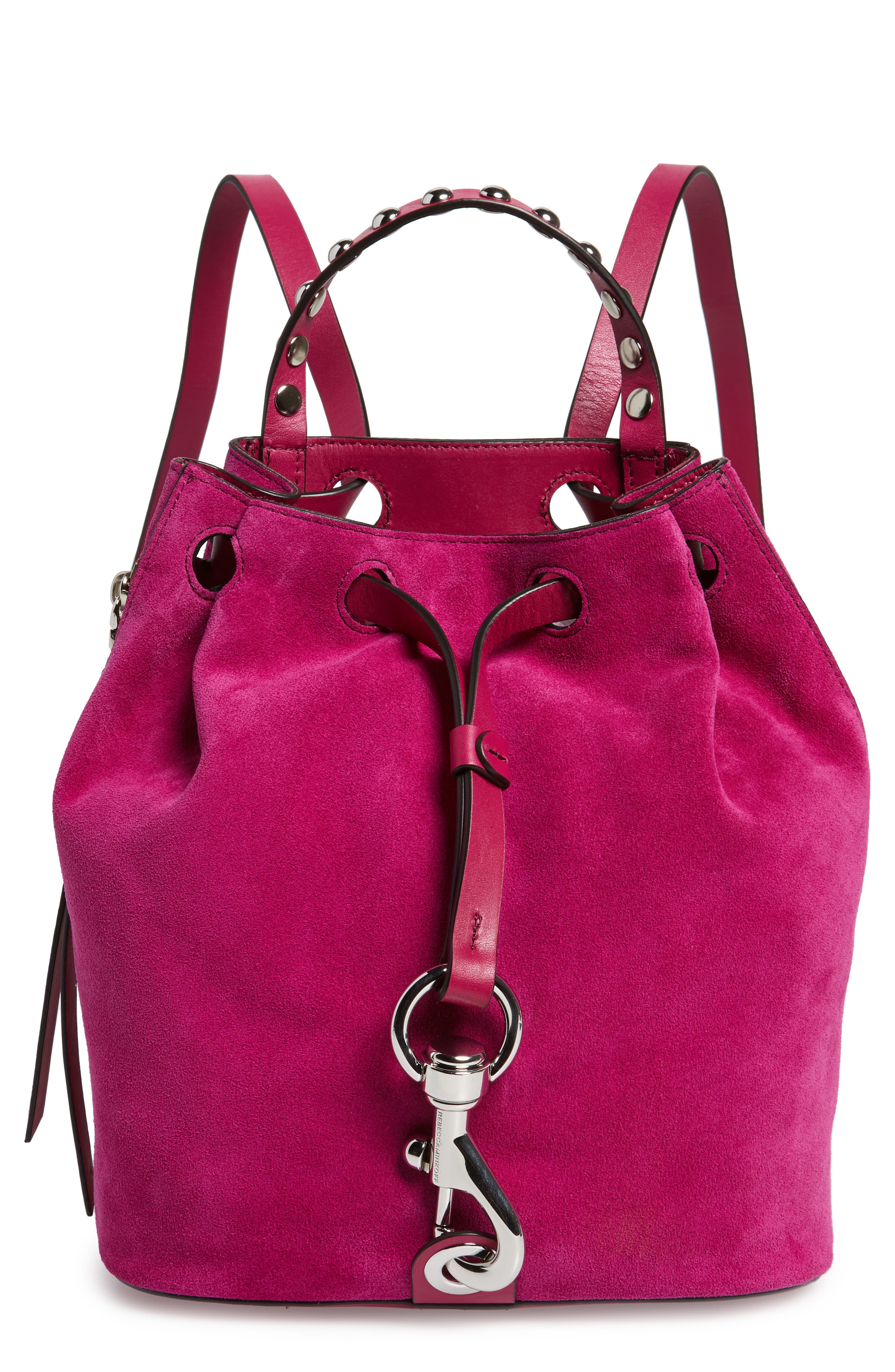 Rebecca Minkoff Small Blythe Leather Backpack, Main, color, 