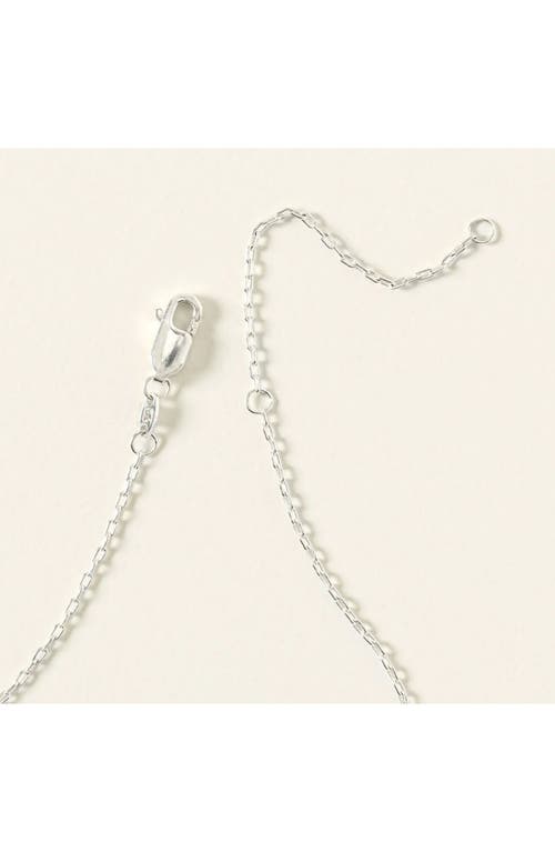 Snowglobe Jewelry Real Snowflake Forever Necklace In Silver